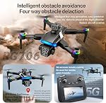 FPV Drone with Dual 4K Camera & 4.5'' Screen, 360° Infrared Obstacle Avoidance, 1.2 Miles Range VT, GPS Auto Return, Orbit & Follow, 50Min Flight, 2 Batteries, RC Quadcopter for Adults & Beginners, Gift for Men