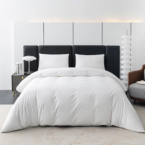 Levoo Funda de edredón 100% de bambú, tamaño King, funda de edredón refrescante para personas que duermen con calor de 400 hilos, suave y sedoso,