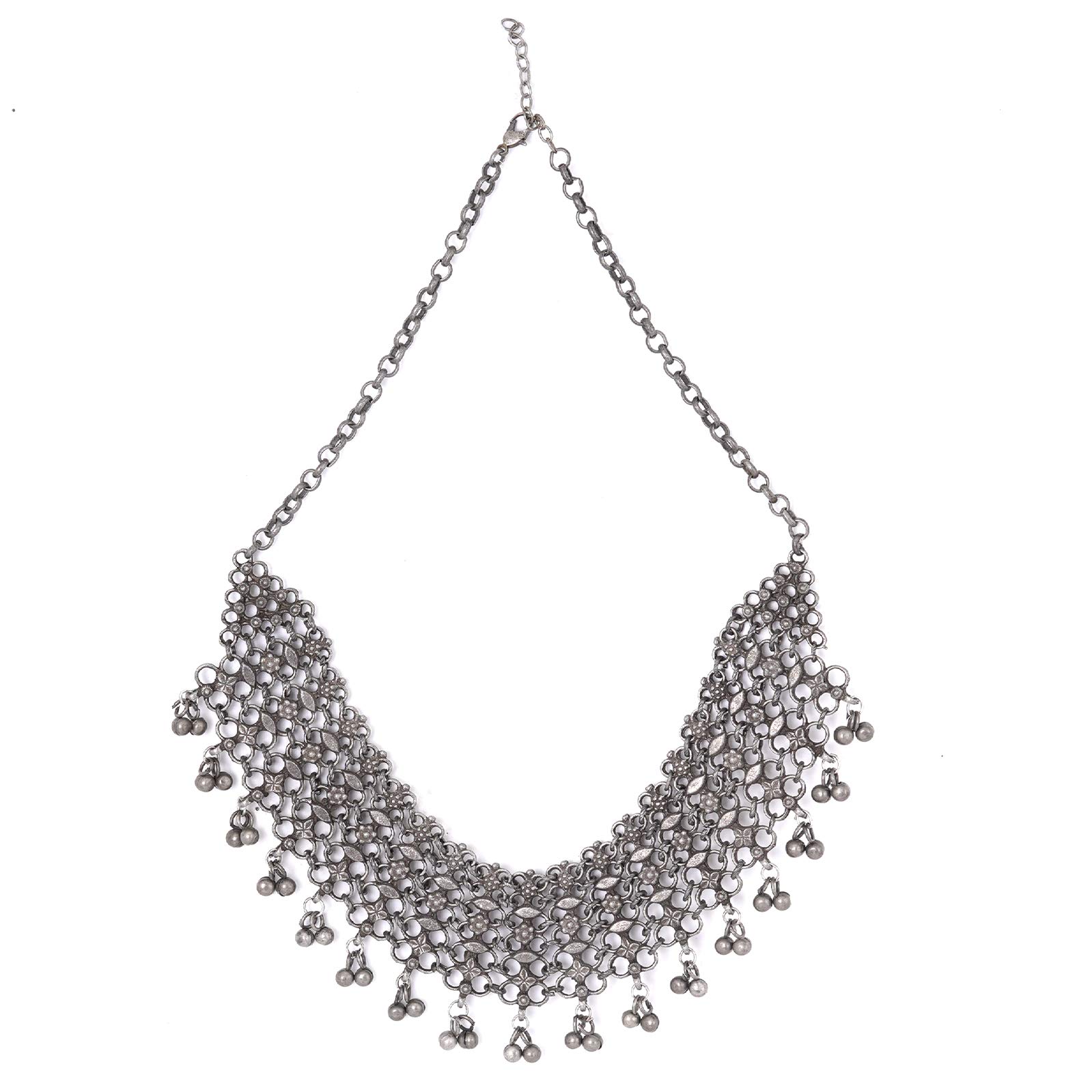 See full amazon price history chart for TEEJH Alvira Antique Silver Polish Necklace For Women TEEJH Alvira Antique Silver Polish Necklace For Women (B08YNN2B32) Amazon Price History, Amazon Price Tracker