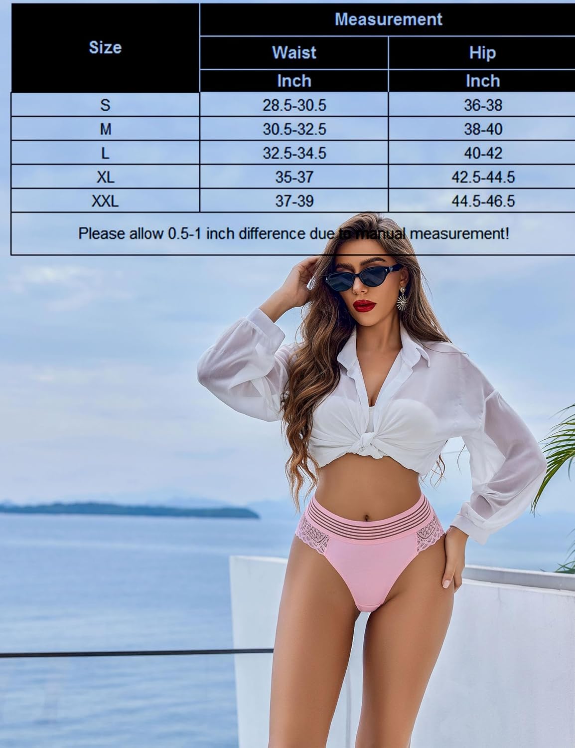 Avidlove Sexy Panties for Women Lace Underwear Cheeky Hipster Panties Stretch Briefs Multipack - Image 6