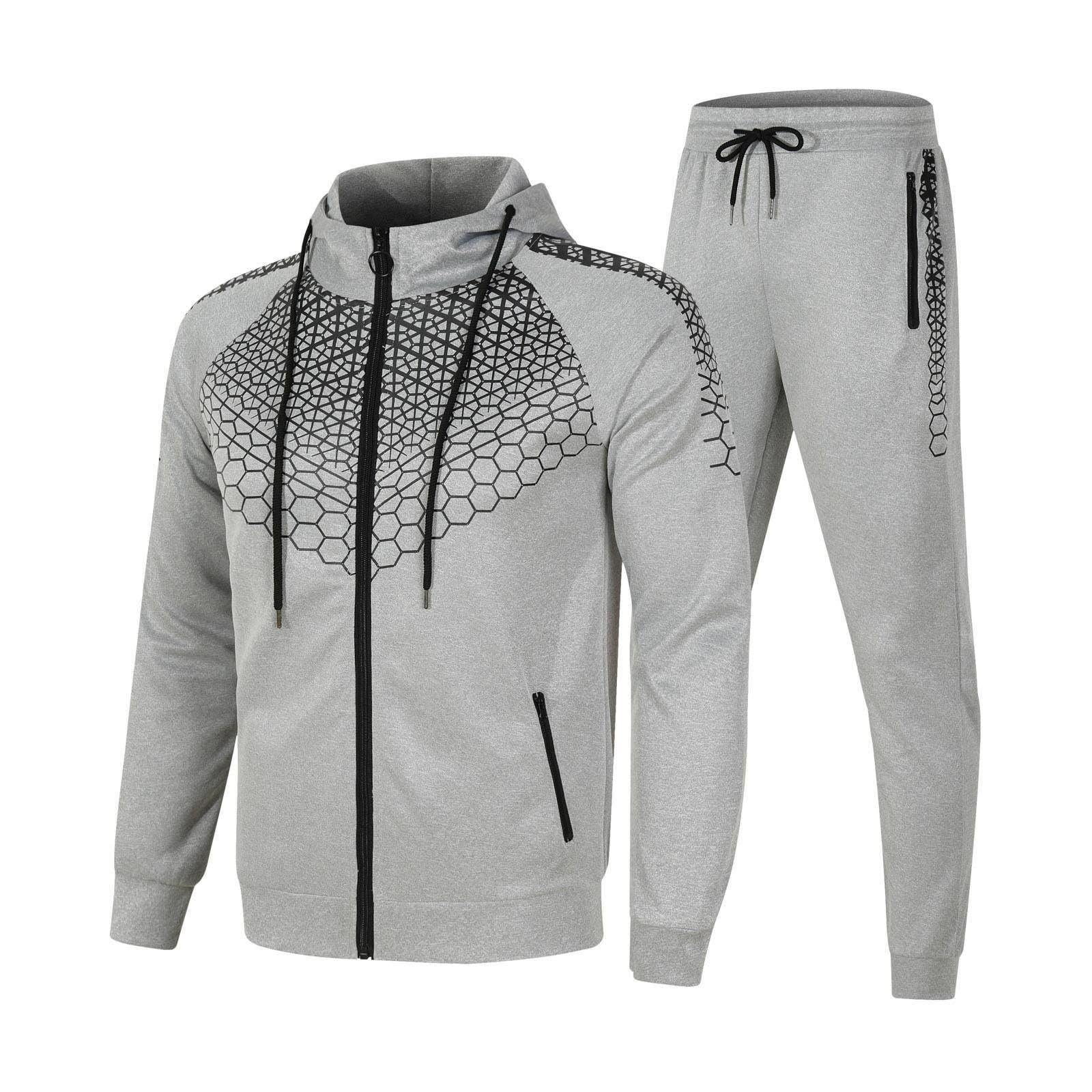 Chándal para hombre XL Chándal para hombre, traje de casa de un solo color, 2 piezas, traje de invierno acogedor para hombre, ropa de calle holgada, chándales de entrenamiento, traje de jogging para