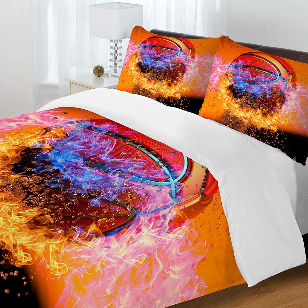 Housse de couette basket 220x240 pour relooker une chambre d'ado style urbain