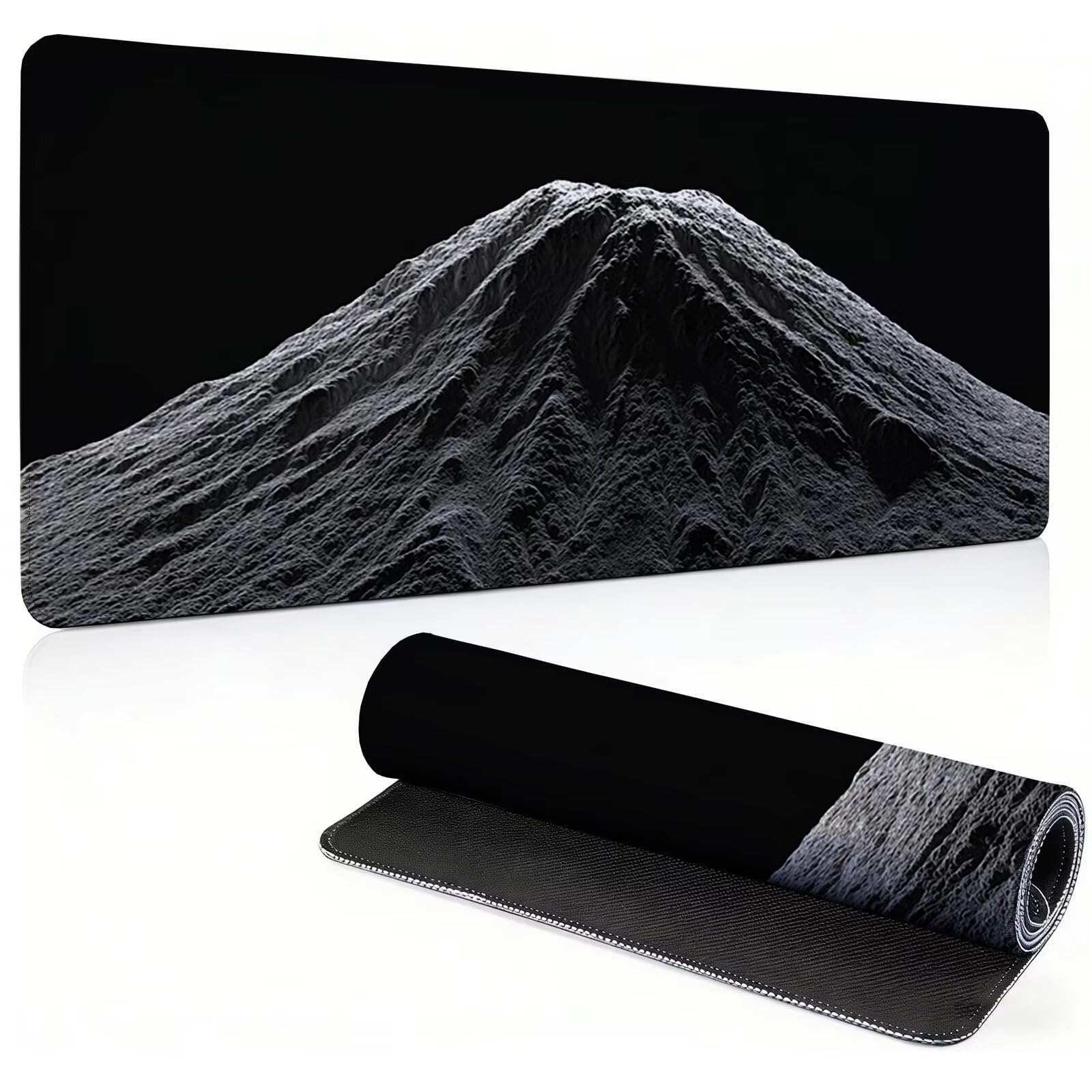 Tappetino Mouse Gaming, 1200x600mm Tappetino Mouse XXL nero 0c0-283 | Mouse Pad Grande, Ottimizzato per i Sensori da Gioco, Migliora Precisione e Velocità, per Mac e PC, Montagna