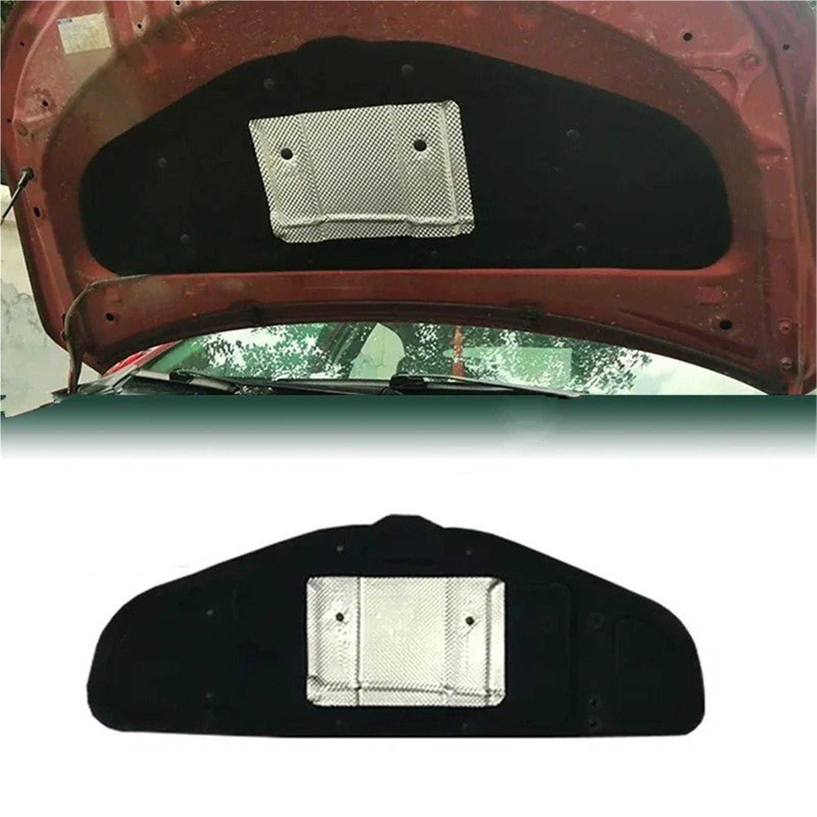 Fonoassorbente Per Toyota Per Vios 2014-2020 Cofano Anteriore Motore Isolamento Acustico Pad Rivestimento Cotone Fonoassorbente Ignifugo Isolamento Termico Tappetino