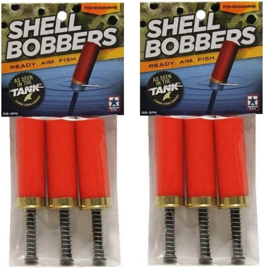 Red Shotgun Shell Bobbers - 6 Floats