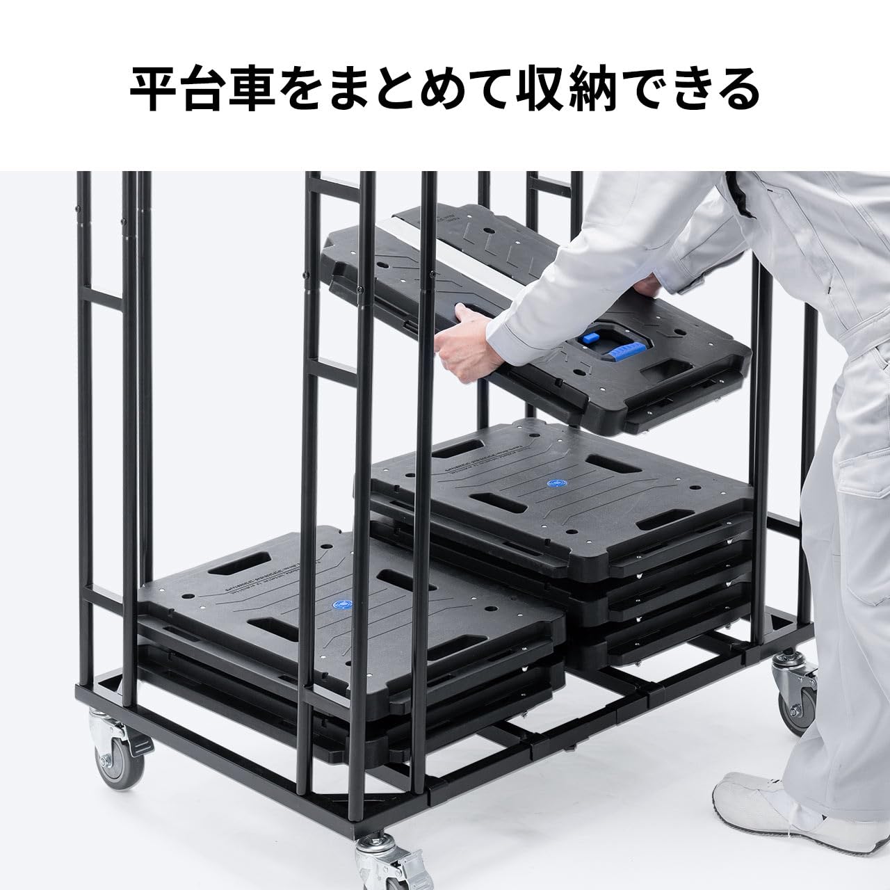 Amazon.co.jp: サンワダイレクト 平台車 収納カート 耐荷重200kg 汎用