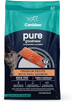Canidae Pure Limited Ingredient Premium Dry Cat Food، Real Salmon Recipe، 10 lbs، Grain Free