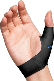 Velpeau Elastic Thumb Support Brace Liner (Pack of 2), Splashproof Thumb Wrist Compression Sleeve