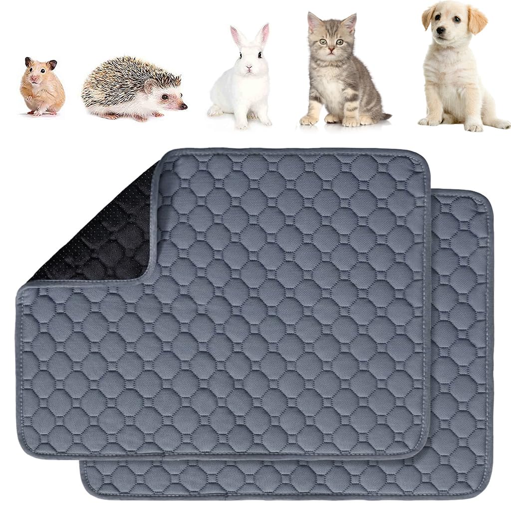 Qpets® Pee Pads for Dogs, Dog Pee Pads Waterproof & Reusable Dog Mats for Small Pets, 4-Layer Design, Super Absorbent, Machine Washable, 50x35 cm, Set of 2 (B0D8TF9877) Amazon Price History, Amazon Price Tracker