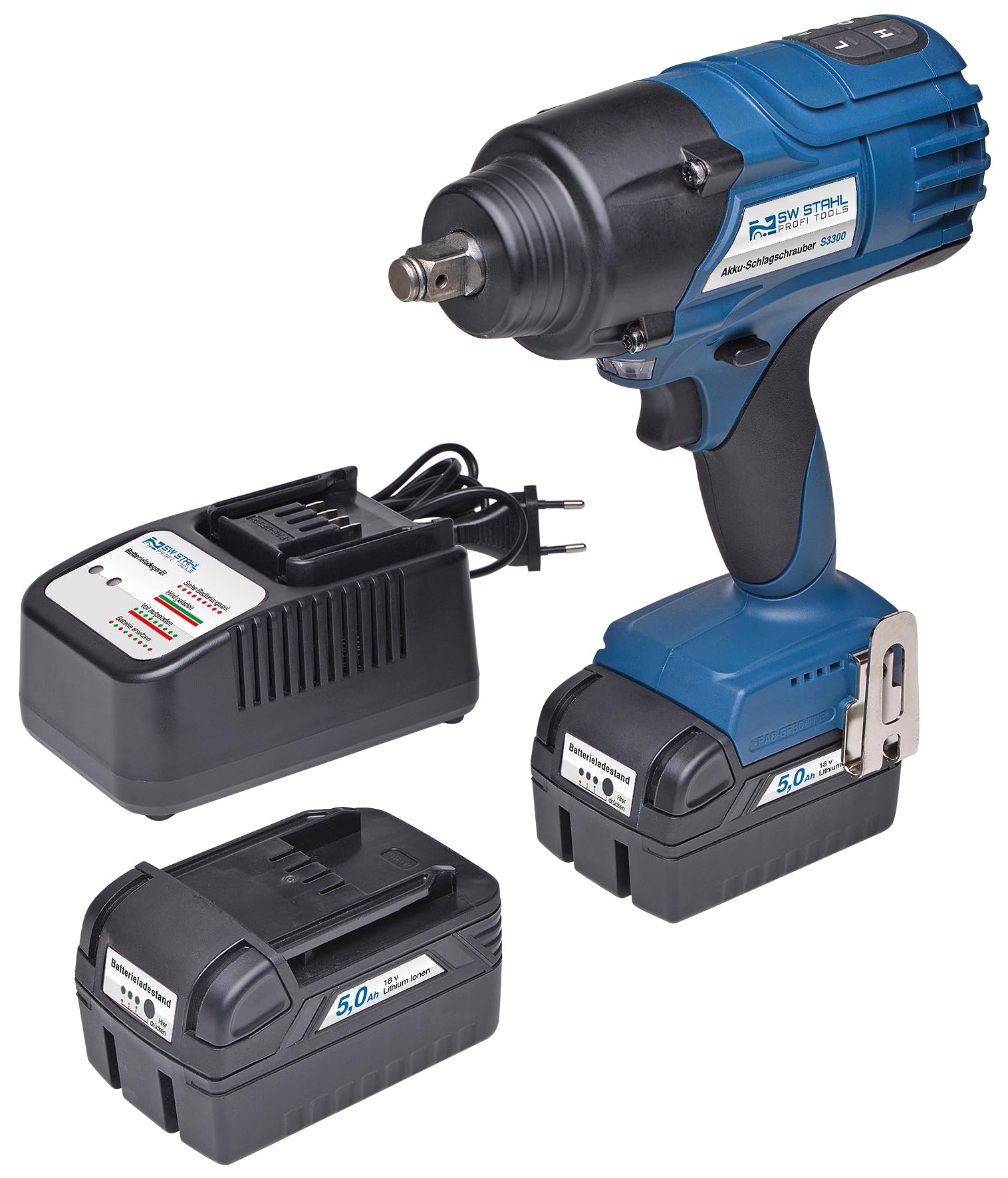 SW-​Stahl Visseuse à percussion sans fil S3300 I 1" I 900 Nm I 18 V I Visseuse à air comprimé pour changement de pneu