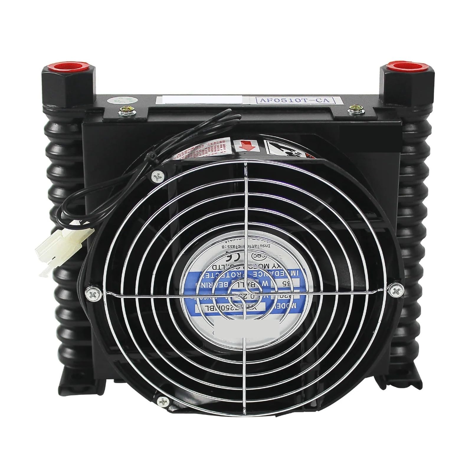 AF0510T-CA 10L/Min Radiatore idraulico Raffreddato ad aria Scambiatore di calore for sistema idraulico CNC Ampia area di dissipazione del calore(DC12V)
