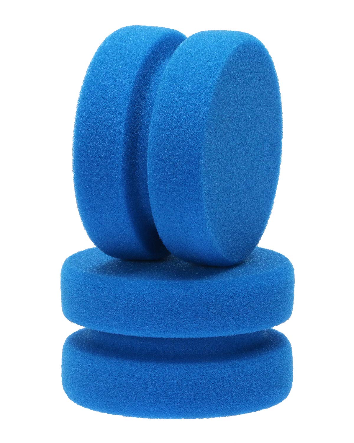 Paint Sponge Applicator PENTA ANGEL 2Pcs 3.1 Inch Double-Side Round Detail Sponge Painting Sponges for Acrylic Oil Watercolor Art Paint or Car Waxing Kitchen Cleaning (Blue)