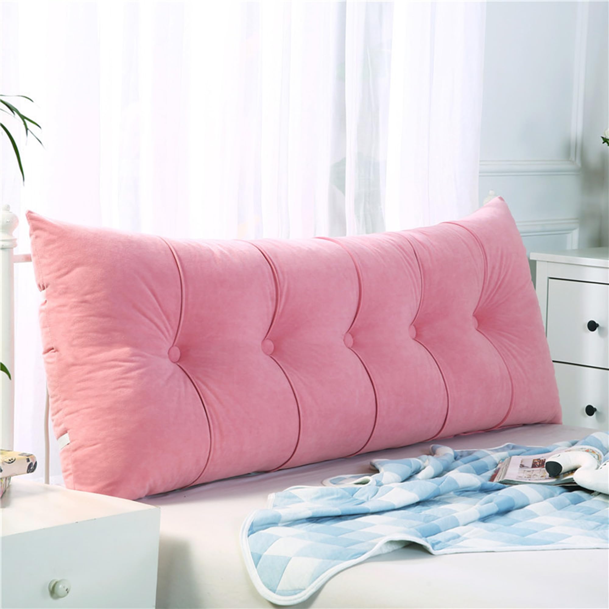 Björn&Schiller Coussin de Dossier, Coussin de Lecture pour lit et canapé, Coussin Triangulaire, Coussin Lombaire pour Le lit, Gros Coussin de tête de lit, avec Housse Lavable (Gris, 120 cm Björn&Schiller Coussin de Dossier, Coussin de Lecture pour lit et canapé, Coussin Triangulaire, Coussin Lombaire pour Le lit, Gros Coussin de tête de lit, avec Housse Lavable (Gris, 120 cm