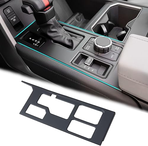 JDMCAR Cubierta de panel de cambio de marchas de control central compatible con accesorios Toyota Tundra/Sequoia 2022, 2023, 2024, 2025, 2026,