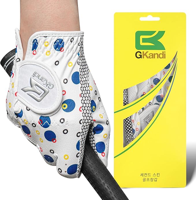 Kids Golf Glove Left Hand Value 1 Pack, Breathable Grip Soft Comfort Elastic Fabric Golf Gloves for Boys Girls Junior Youth Tooddler Pink Age 3-13