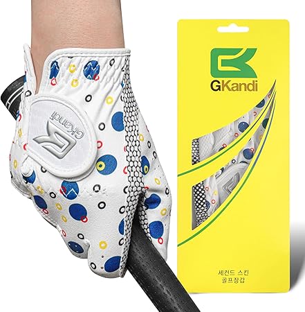 Kids Golf Glove Left Hand Value 1 Pack, Breathable Grip Soft Comfort Elastic Fabric Golf Gloves for Boys Girls Junior Youth Tooddler Pink Age 3-13