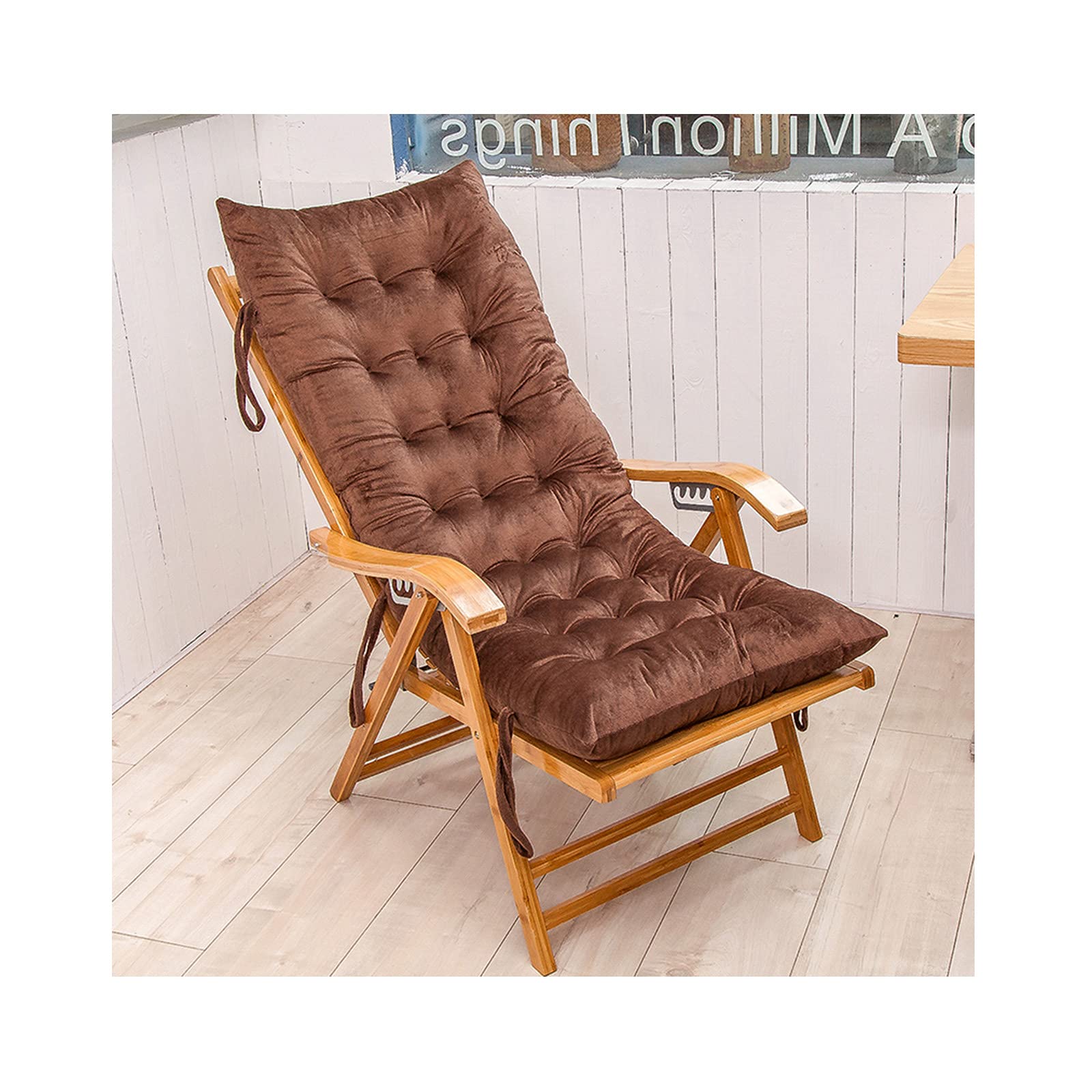 Coussin pour chaise à bascule haut de gamme 155 cm avec attaches et dossier antidérapant