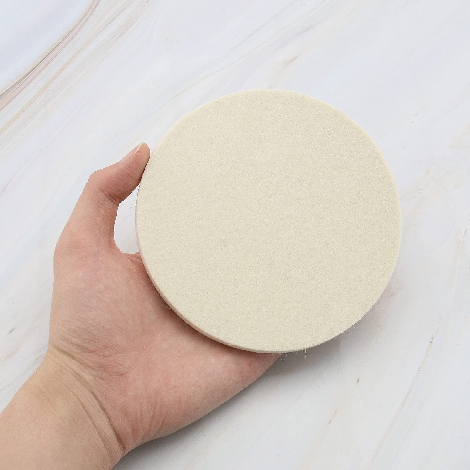 4 Dischi Lucidatura Lana 125mm - Per Auto, Ceramica, Metallo, Spessore 8mm, Max 3000 Giri - Foto 11