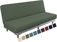 Vista 1 de MAXIJIN Funda de Futón Jacquard Elástica Funda para Sofá sin Brazos Funda Suave para Futón con Parte Inferior Elástica Fundas Protectoras Gruesas