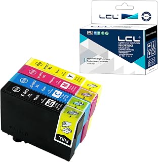 LCL Compatible Ink Cartridge 603 XL 603XL C13T03A14010 C13T03A24010 C13T03A34010 C13T03A44010 (1Black 1Cyan 1Magenta 1Yellow) Replacement for Epson XP-4105