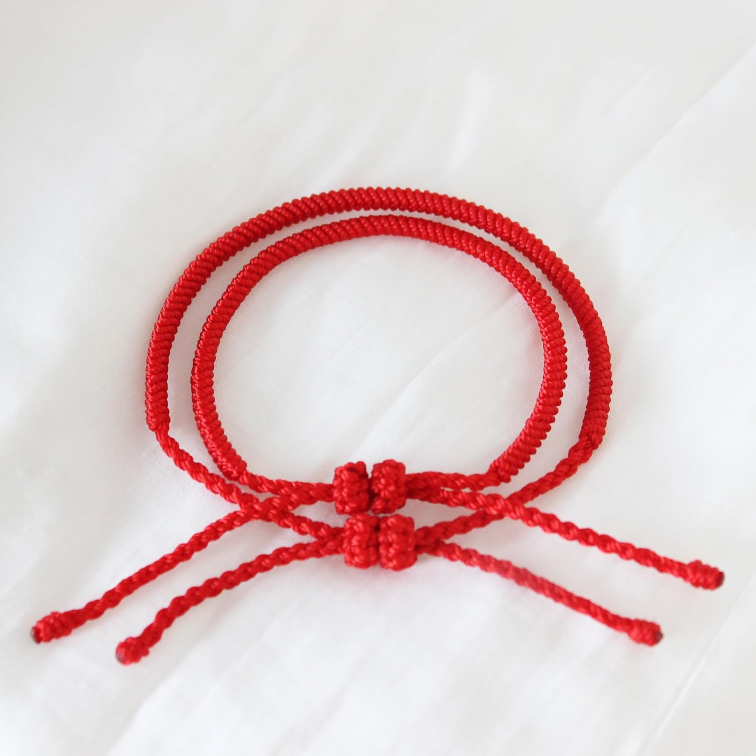 2PCS Red String Bracelet for Women and Men, Buddhist Vajra Knot Protection Bracelet for Lover, Family and Friends, Double Adjustable Buckles, More Firm - Image 4