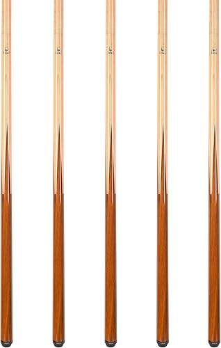 Miniatura 2 de ASKA Set of SP1 Malaswood Sneaky Pete Billiard Pool Cue Sticks, 58" Hard Rock Canadian Maple, 13mm Hard Le Pro Tip, 516x18 Joint