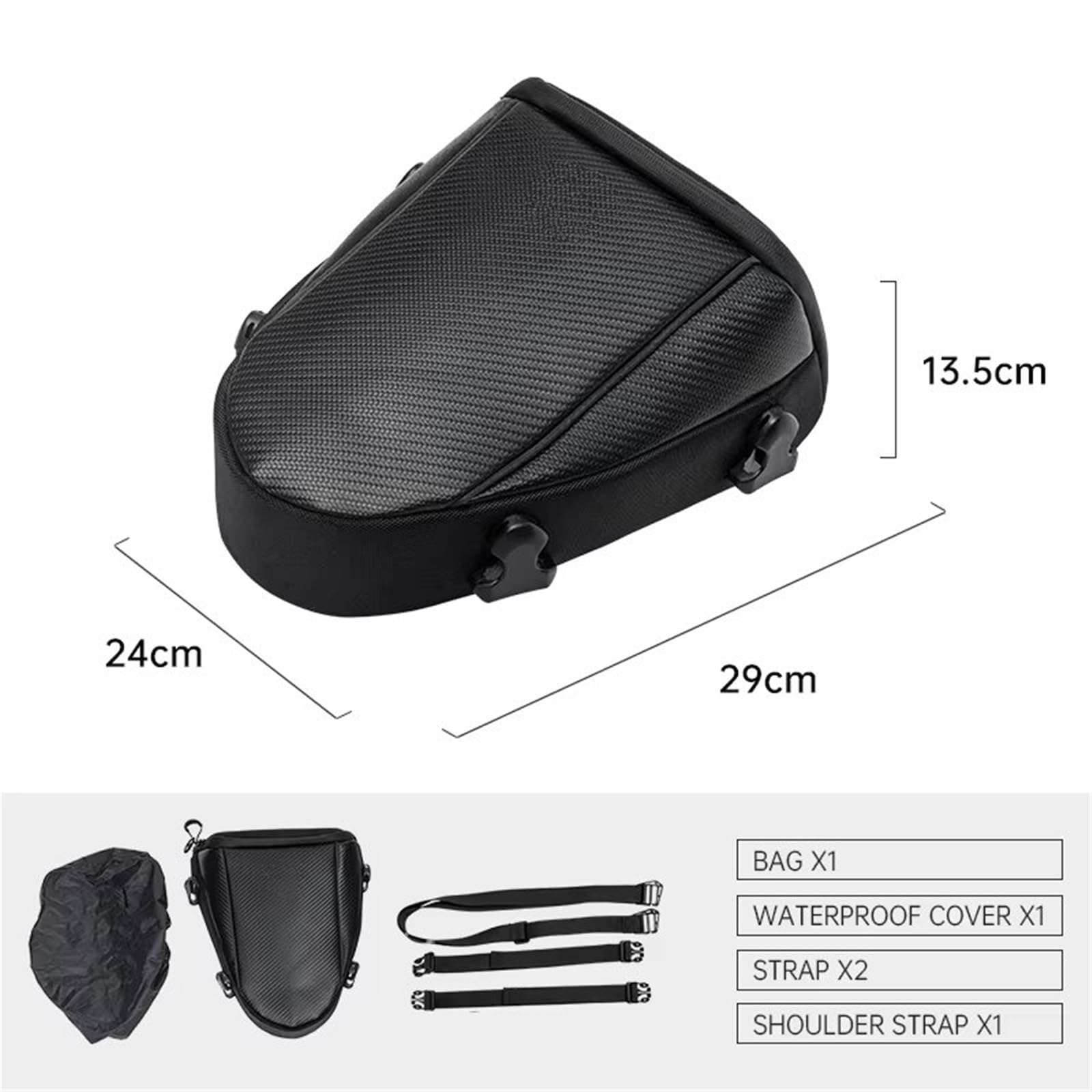 Borsa Portapacchi Borsa Da Moto Per Sedile Posteriore Marsupio Multifunzionale Grande Capacità Copertura Antipioggia Impermeabile