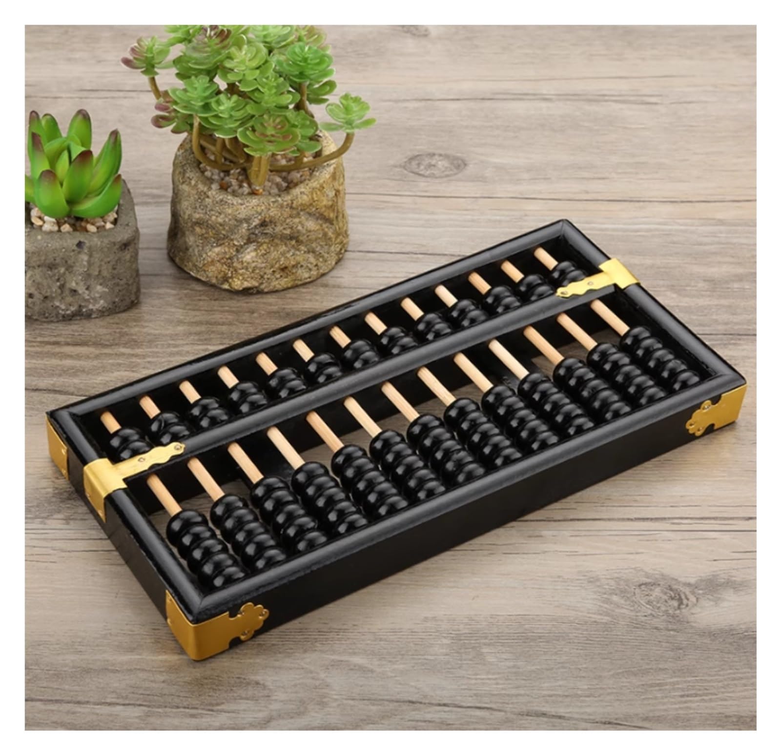 zabawki antystresowe dla dzieci, Standardowy kalkulator Abacus Professional 13 kolumnowy Narzędzie funkcjonalne i edukacyjne 1 szt(Black)