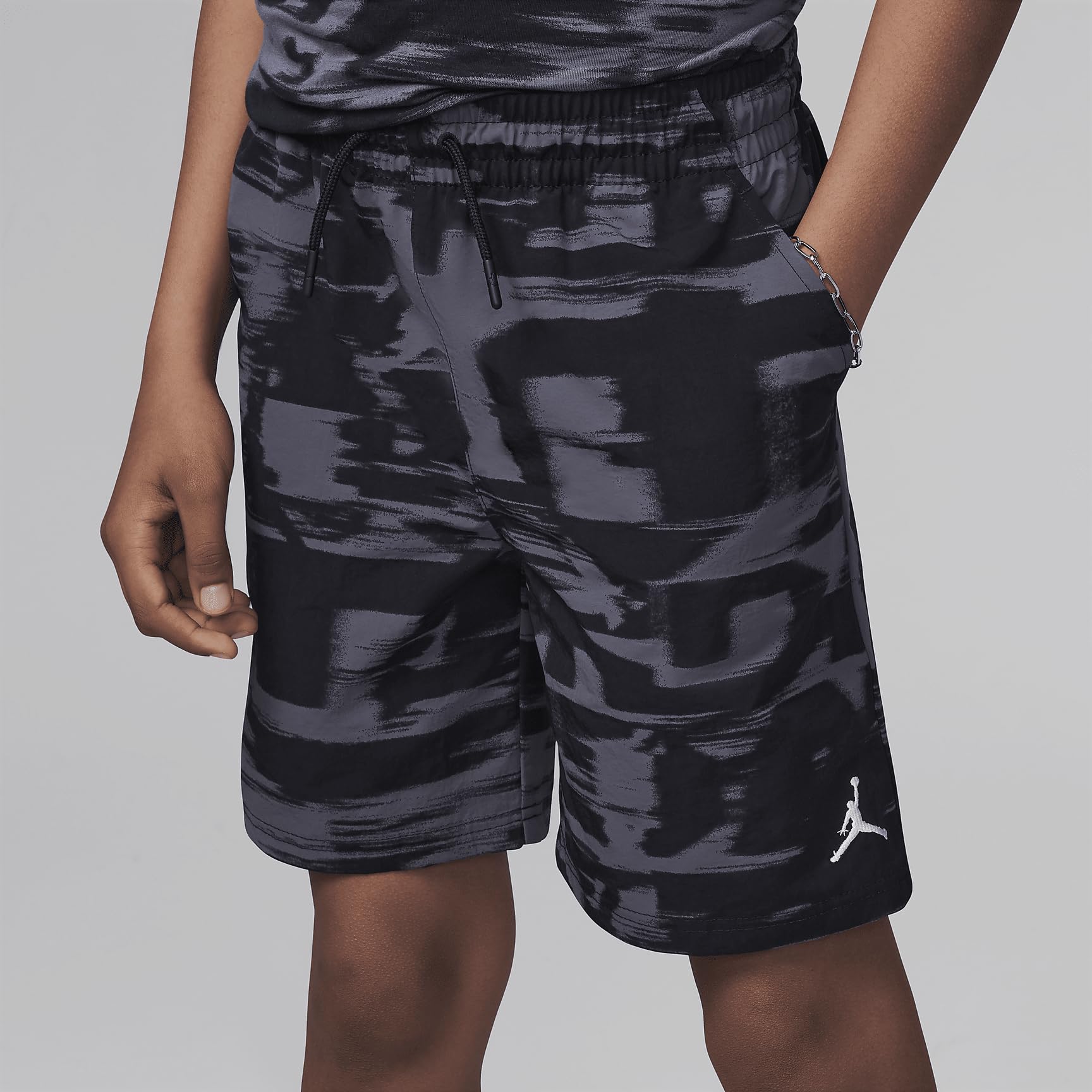 Boys Flight MVP AOP Woven Shorts in Black