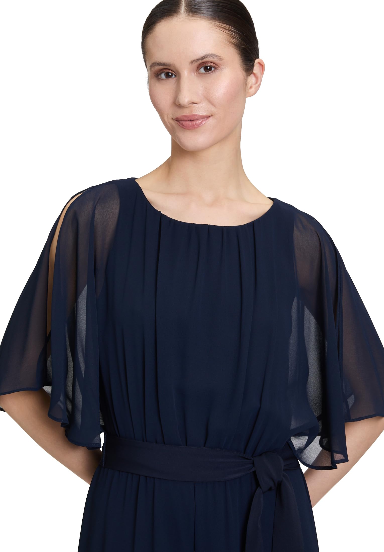 Vera Mont Damen Jumpsuit mit Bindegürtel