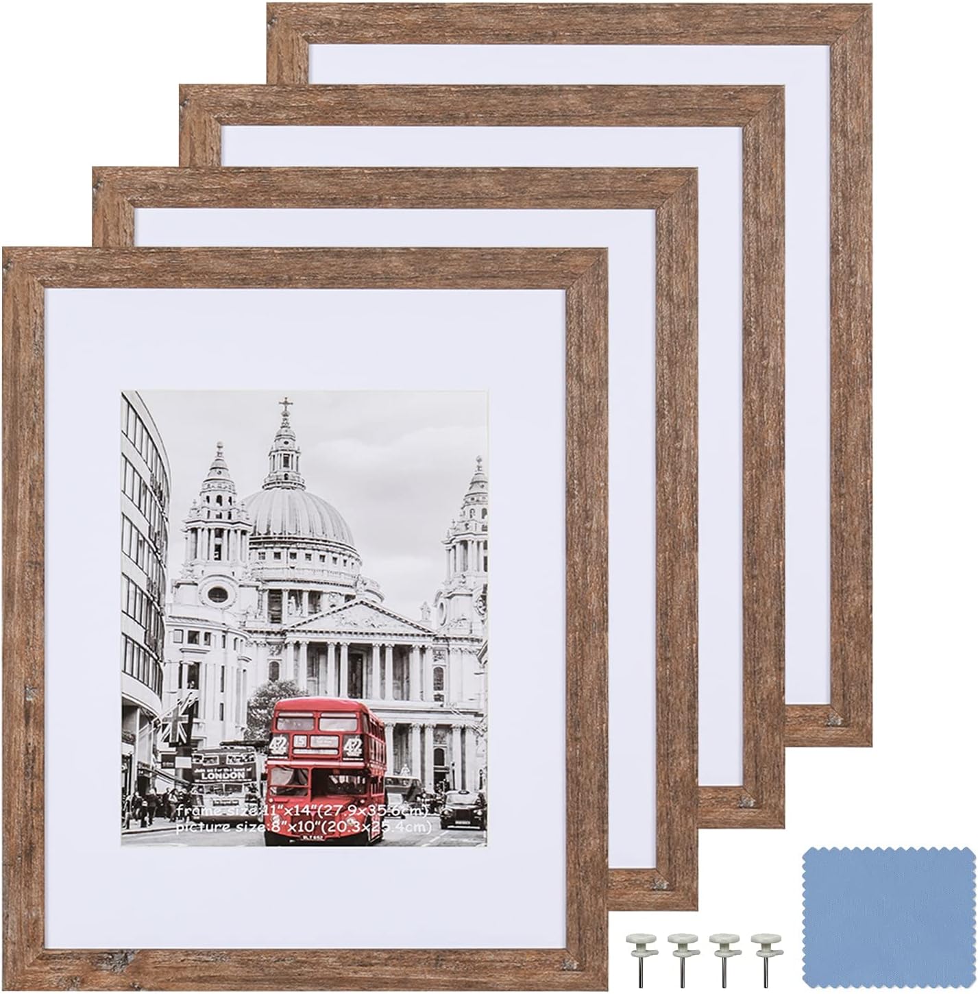 SEEDLING PHOTO FRAME 11x14 Picture Frame Set of 4, Display Pictures