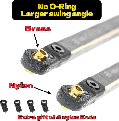 Miniatura 2 de Juego de 4 eslabones de alta liquidación para SCX24 C10, juego de eslabones de latón, piezas mejoradas para SCX24 Bronco, C10, Wrangler JLU, Axial