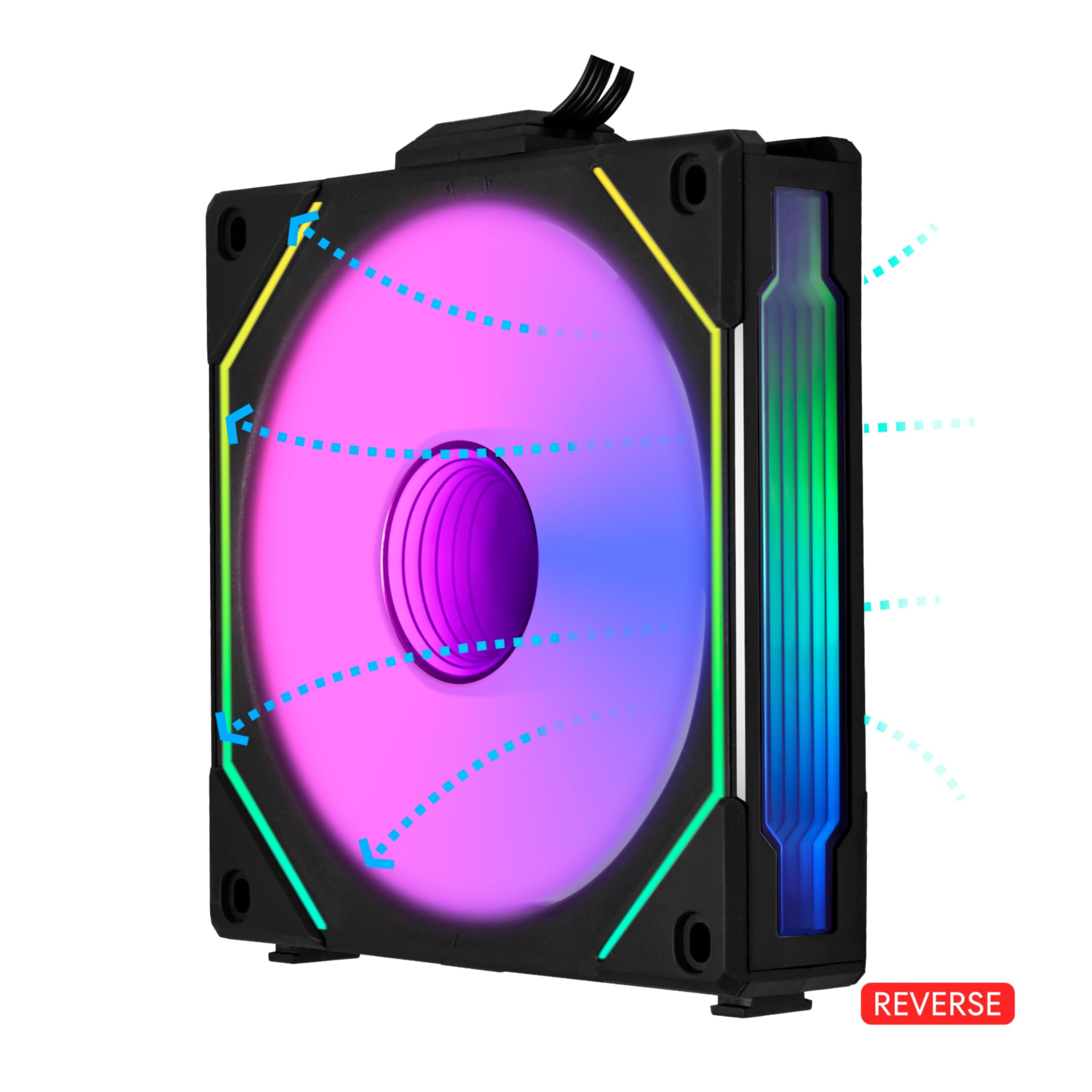 Lian Li UNI Fan SL-Infinity 120 - Triple Pack (Reverse Blade) ARGB