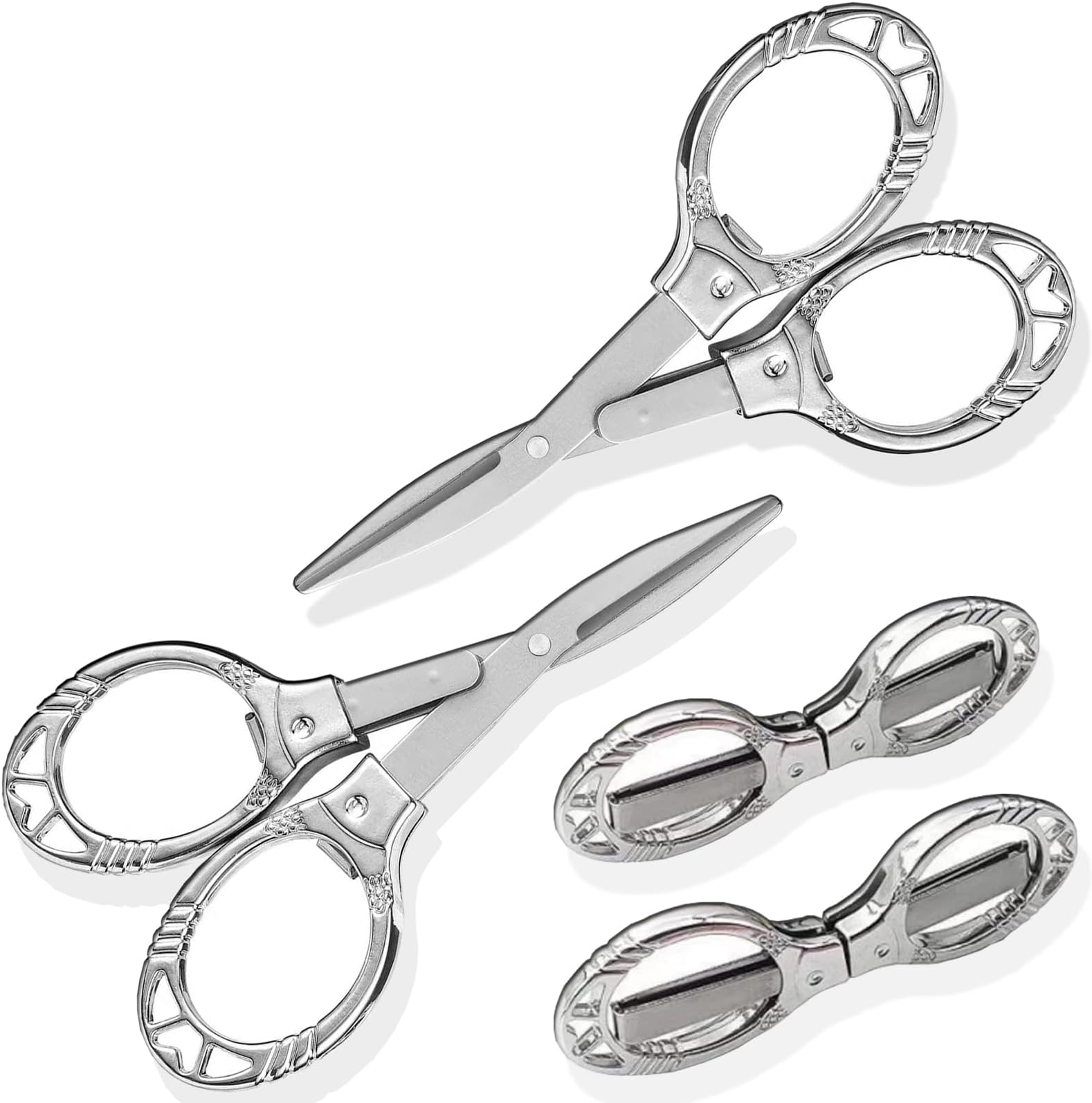 Amazon.com: YVAOG Folding Scissors, Safe Portable Travel Mini Scissors ...