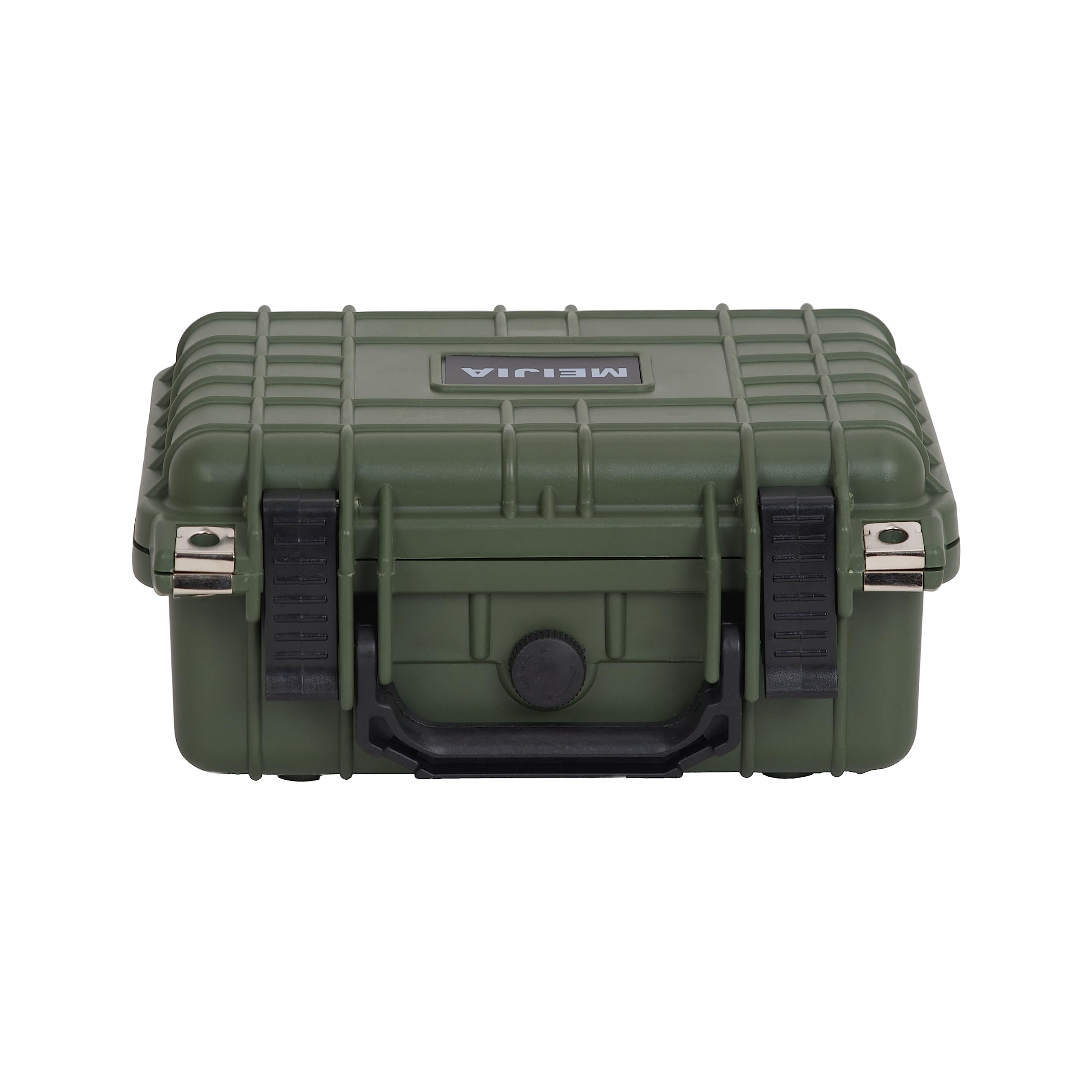 MEIJIA Waterproof Protective Case,Hard Camera Case with Customizable Foam, Fit for Drones Camera, Lens,10.62 x9.68x4.87inches (Green) - Image 3