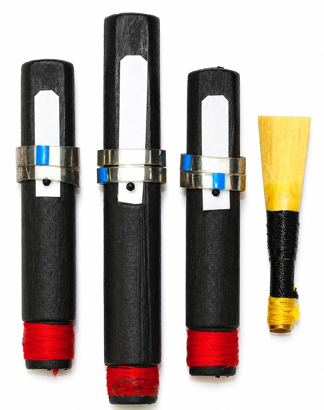Photo 1 of Highland Bagpipe Synthetic Drones with Free Cane Reed | 4 Pieces Drone Set for Easy Tuning | Bapipes Accessories