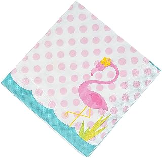 Flamingo Luncheon Napkins - Party Supplies - Print Tableware - Print Napkins - Birthday - 16 Pieces