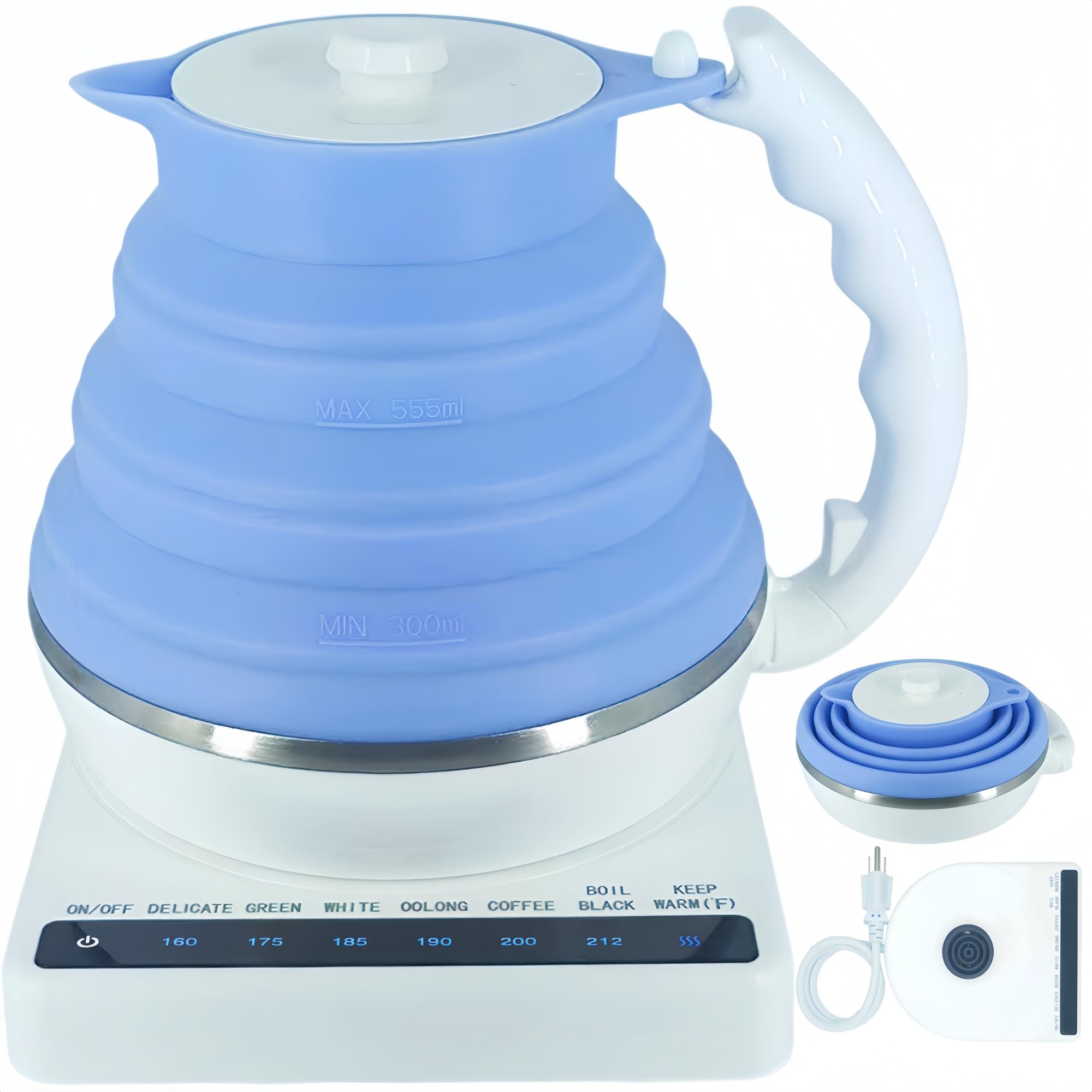 Bouilloire portable en silicone pour des pauses thé parfaites en randonnée