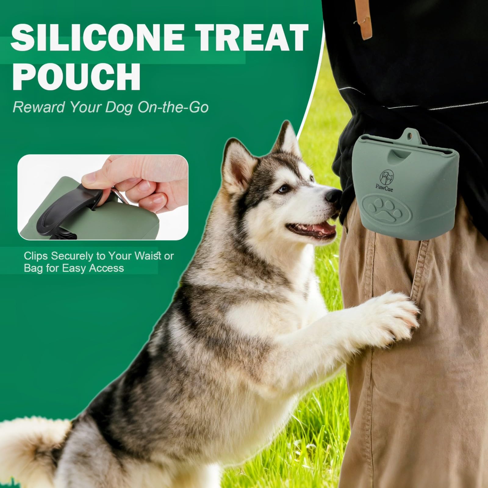 Pet Travel Essentials Kit de voyage pour chien avec 2 bols pliables, pochette à friandises en silicone, bouteille d'eau pliable, sac de transport en maille, support de sac à déchets, sangle