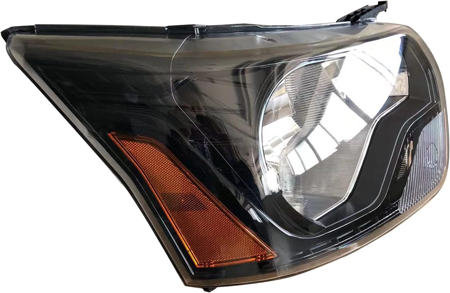 Replacement Passenger Right Side Headlight Headlamp Assemble Complete Black Trim for Ford Transit T150 T250 T350 T350HD from 2010 to 2026