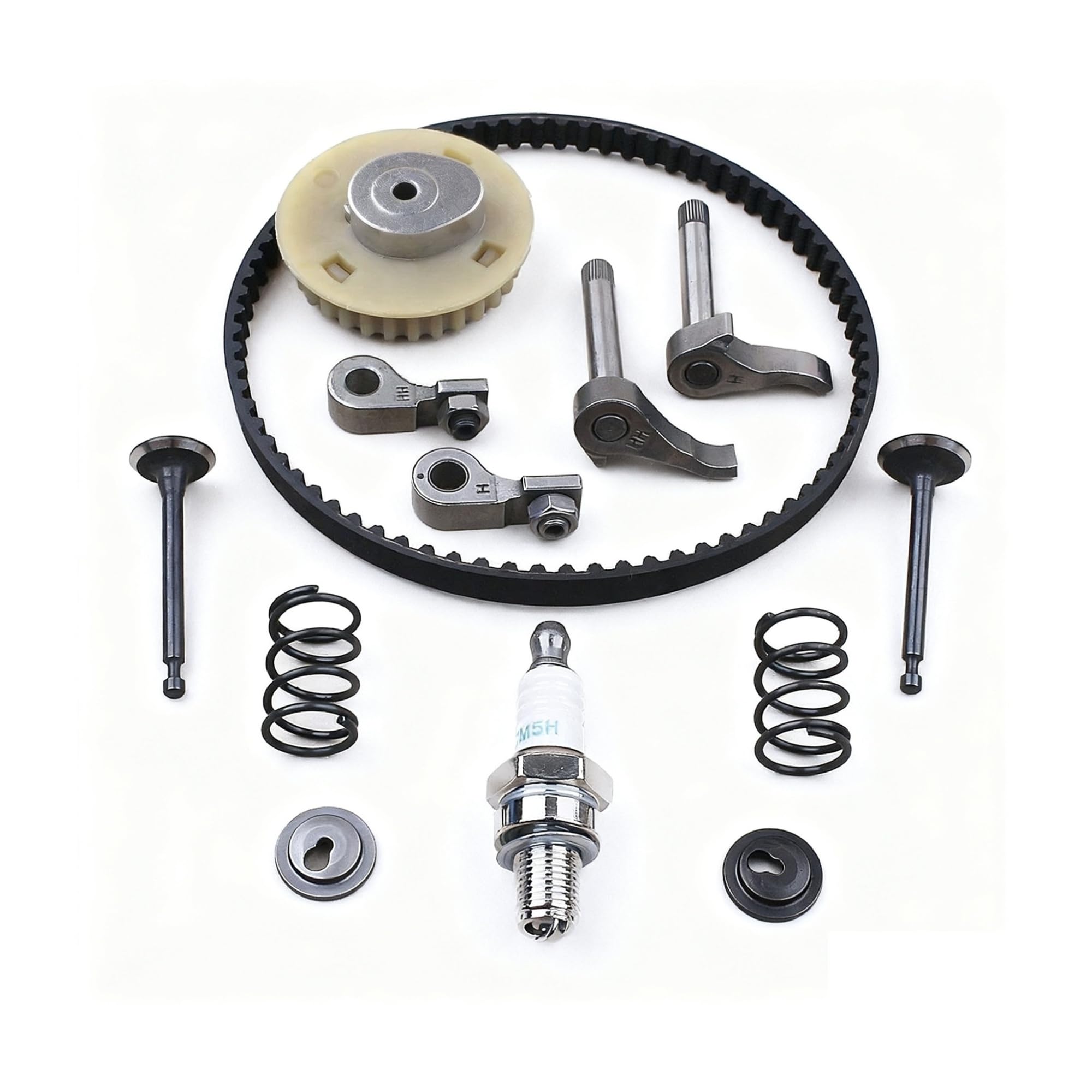 Kit de Correa de distribución y polea de árbol de levas for cortacésped Compatible con GX35, GX35NT, HHT35S, UMK435, desbrozadora de 4 Tiempos