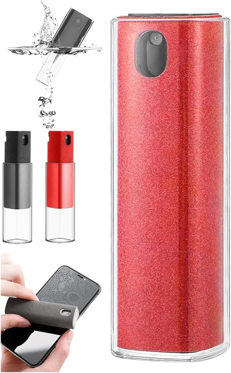 Pristine Screen Cleaner,Pristine Clean Screen Cleaner, Pristine Screens,Screen Cleaner Spray,for All Phones, Laptop and Tablet Screens (Red)
