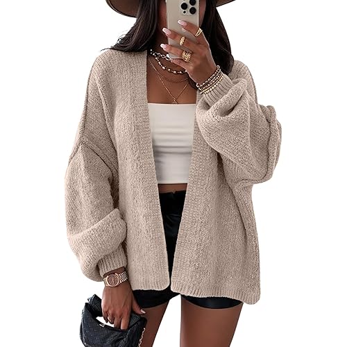 LILLUSORY Chunky Cardigan Sweaters for Women Oversized Long Trendy Early Fall Outfits Fashion Cozy 2025 Winter Clothing