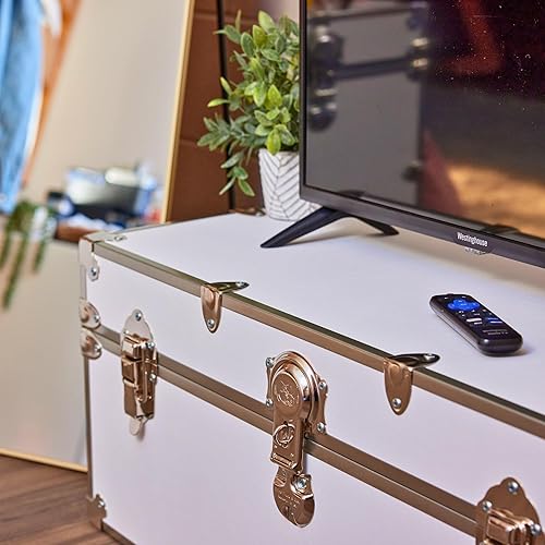 Miniatura 5 de Rhino Trunk & Case Maletero grande clásico, 32 x 18 x 14 pulgadas, capacidad de más de 1500 libras, muchos colores, tapa de cierre suave. Fuerte,