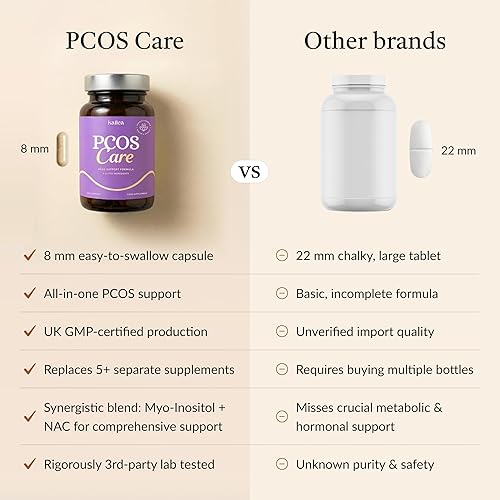 Miniatura 5 de Suplemento de apoyo 8 en 1 PCOS - 2,000 mg de mio-inositol, NAC, raíz de maca, canela, cromo, folato, zinc, vitamina D3  Apoyo para el equilibrio