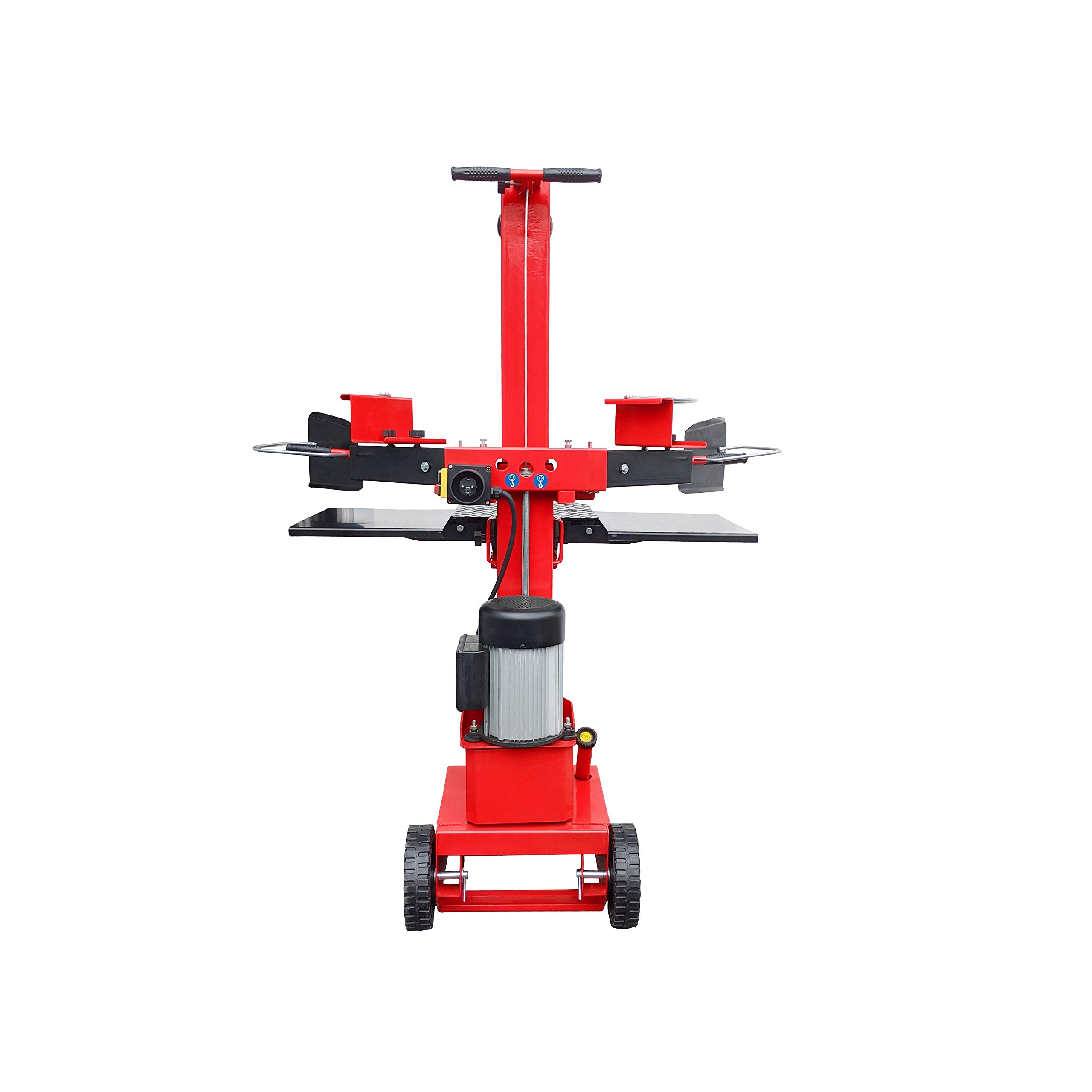 CROSSFER Holzspalter LS8T-230V/PRO/Hydraulikspalter 8 Tonnen Spaltkraft / 230V Motor 3 kW/Auto-Rücklauf mit stufenlosem Rücklaufstopp / 55 cm Spaltlänge/Spaltgut Ø max. 30 cm / 2 Holzablagetische