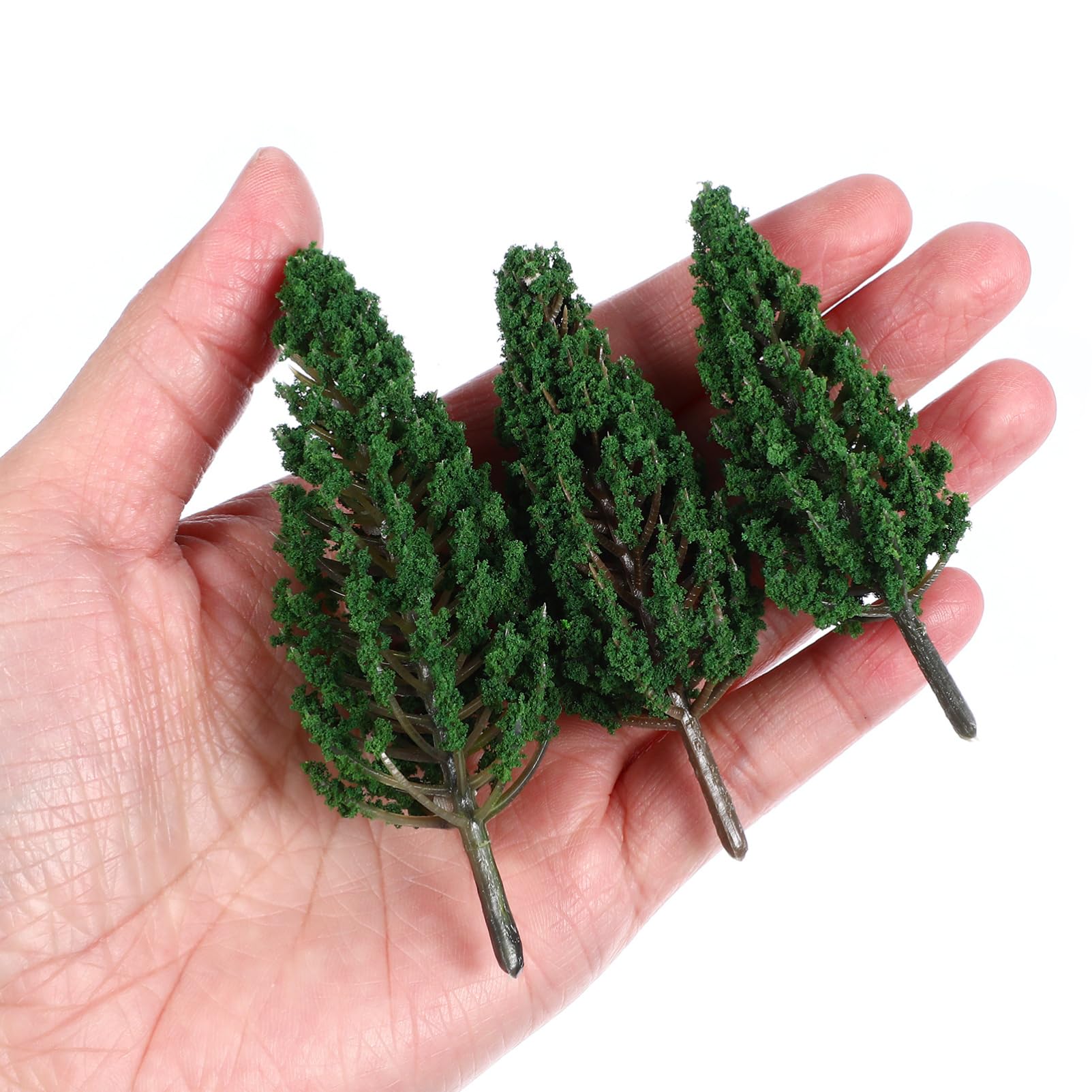 STOBOK 48pezzi Miniature Model Trees Per Decorazioni Paesaggistiche e Fai Da Te Di Alberi Falsi Per Modelli Ferroviari e Scenari Miniatura