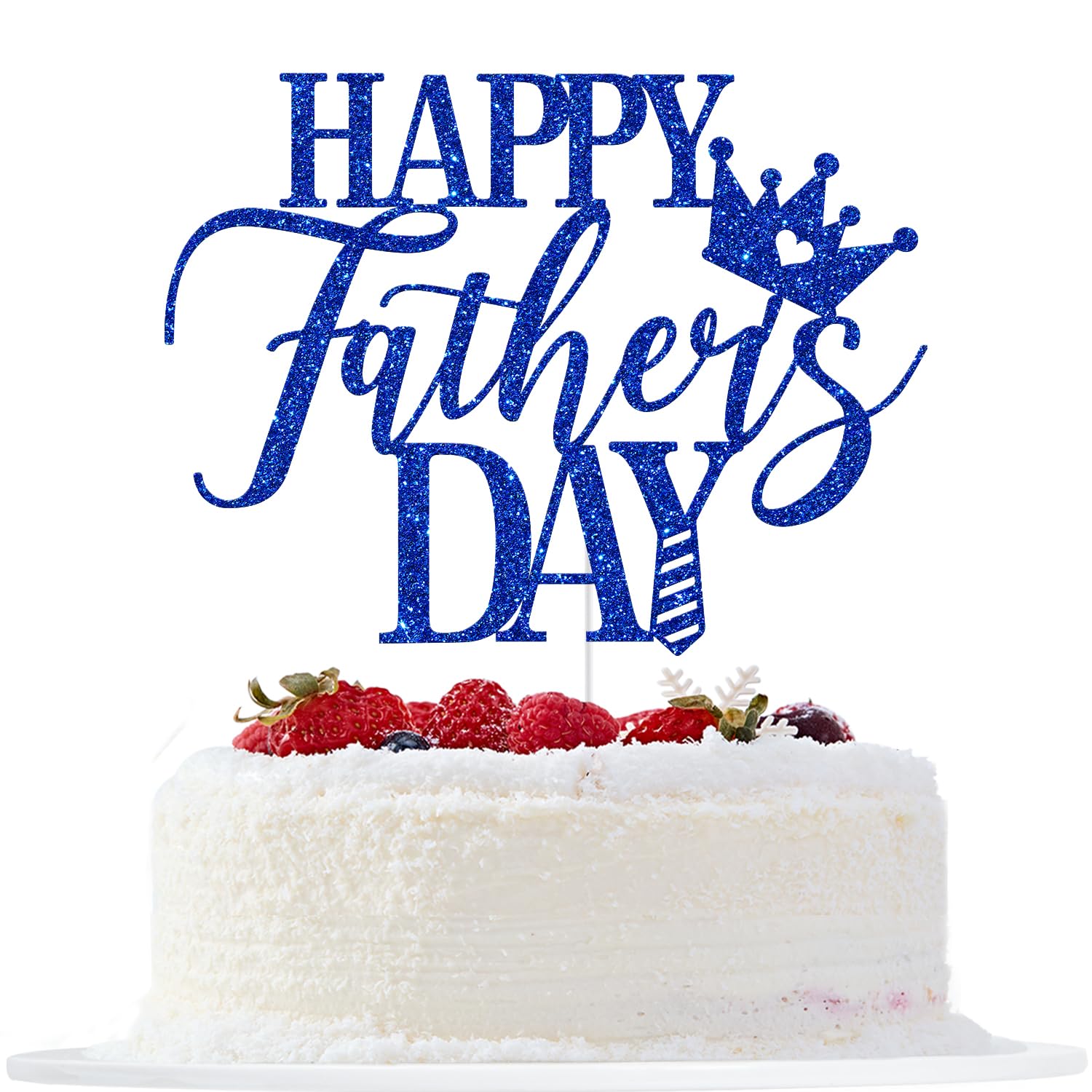 Happy Father's Day Cake Topper, Best Dad Ever, Super Dad, Father's Day Cake Decor, Feliz Dia Papa, Fathers Day Party Decorations Blue Glitter