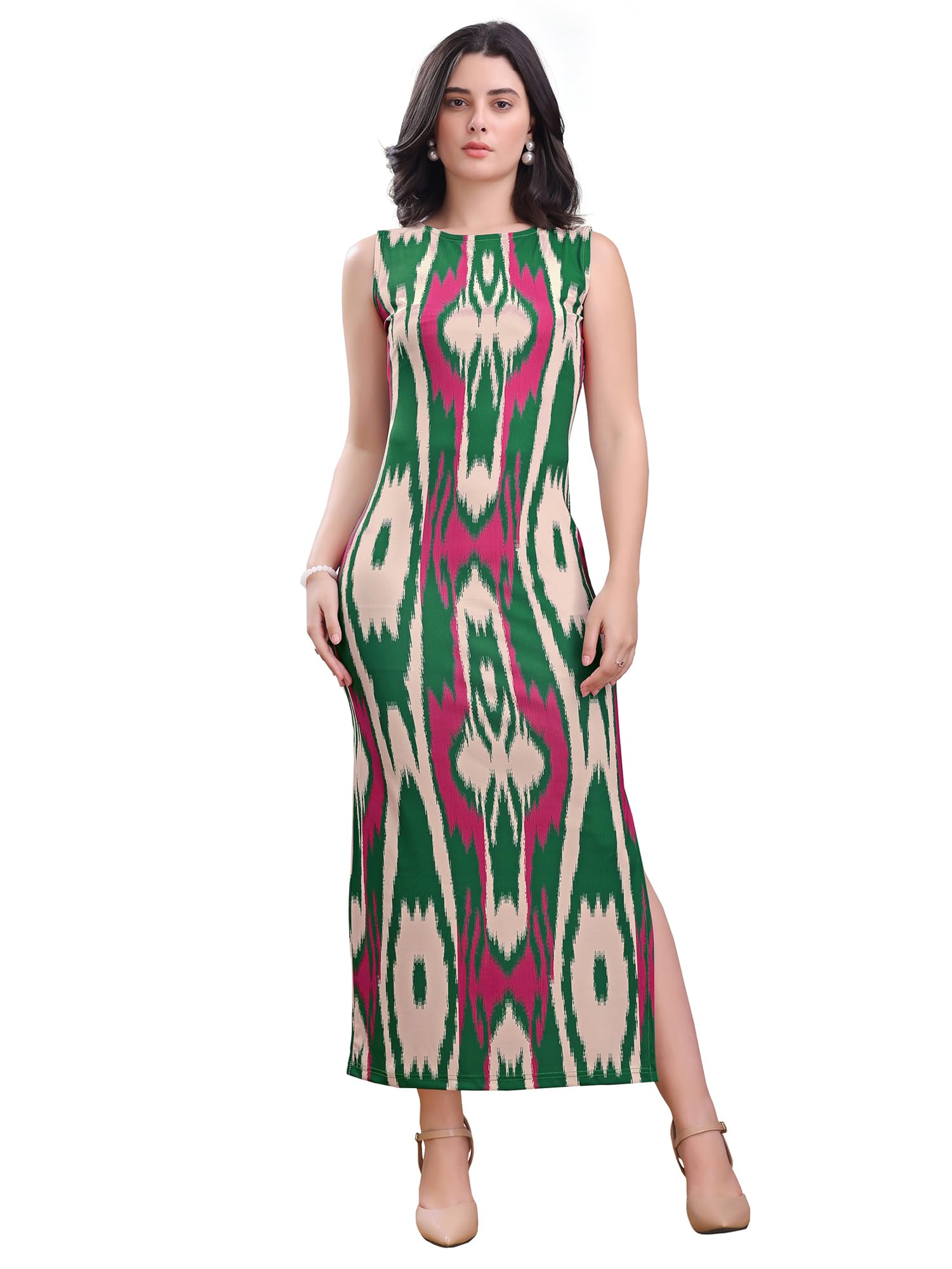 purvaja Women's Cotton Blend Wini-188-L Maxi Dress-picture-10