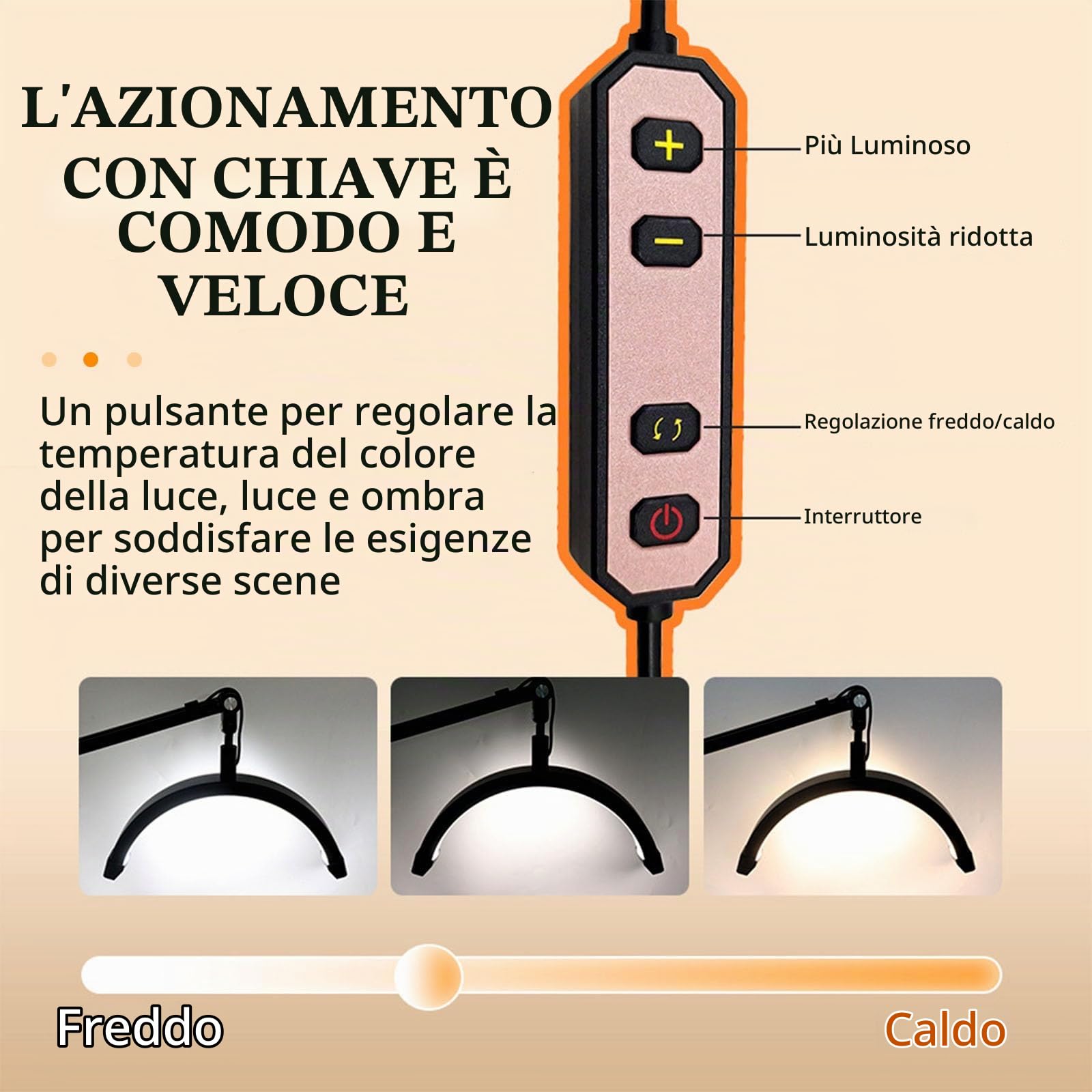 Aisny Lampada Per Ciglia, Lampada A Mezzaluna Dimmerabile 10 W 12''3200K-5600K Con Cavo Usb C Morsetto Porta Cellulare 2 Piegaciglia Per Vlogging Lampada Da Comodino Per Trucco Per Salone Di Bellezza